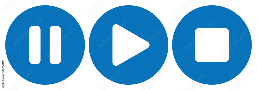 Poster play icon set. audio or video play button vector symbol. play button icon. video player icon silhoue