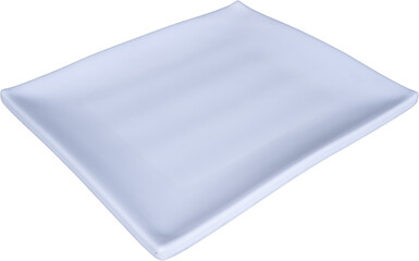 White plate isolated transparent