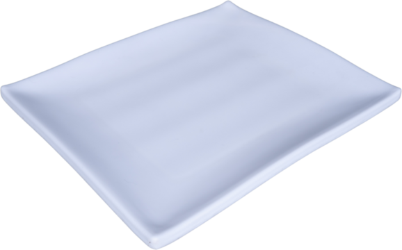 White plate isolated transparent
