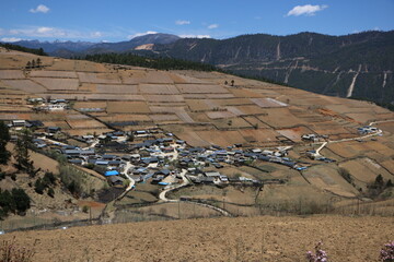 mountain landscape in tibet