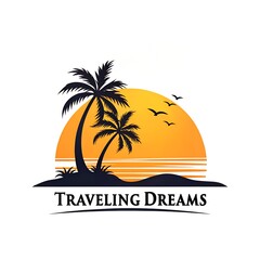 Fototapeta premium Travel agency logo design