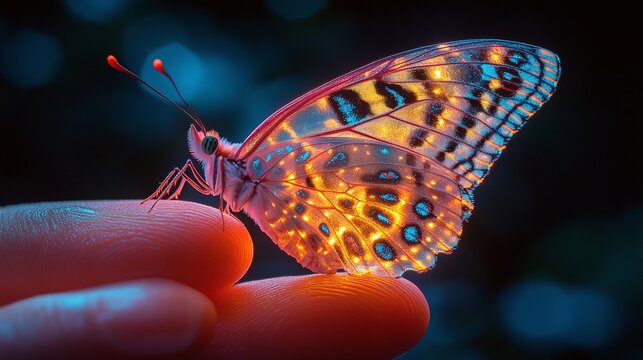 butterfly on the palm of your hand