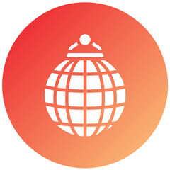 Vector Design Disco Ball Icon Style