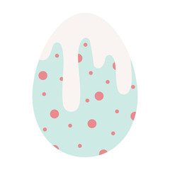 Decorative Easter eggs featuring geometric, floral, and rainbow design