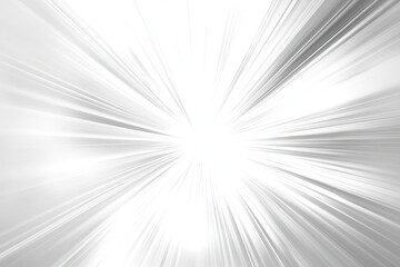 Fototapeta premium Abstract Grey and White Speed Lines Background Dynamic Zoom Burst Effect