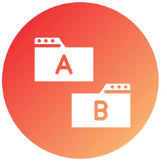 Vector Design Ab Testing Icon Style
