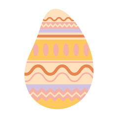 Decorative Easter Eggs with Soft Pastel Colors and Patterns