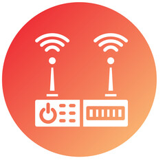 Vector Design Wifi Router Icon Style