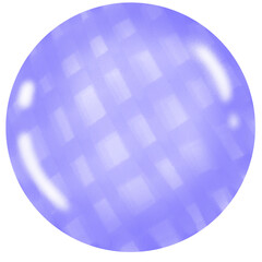 Pastel Purple Plaid Circle