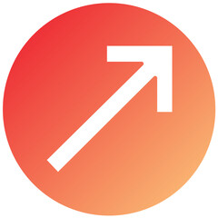 Vector Design Up Right Icon Style