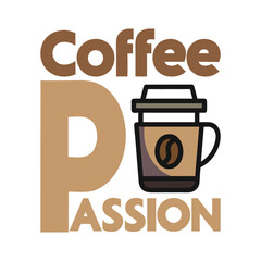 T-shirt design for coffee lover 