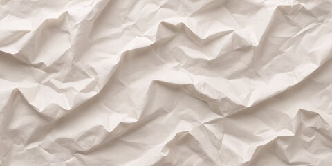 Abstract Crumpled Paper Texture – High-Contrast Minimalist Macro with Deep Shadows, Tactile Creases & Monochrome Aesthetic | Artistic Still Life & Textured Fabric Look