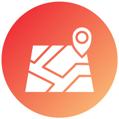 Map Vector Design Icon Style