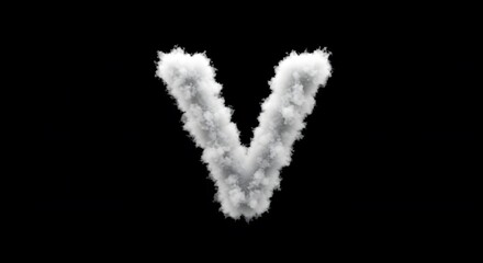 Cloud Alphabet: The Letter V in the Sky