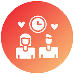 Speed Dating Vector Design Icon Style