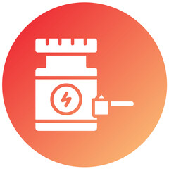 Protein Powder Vector Design Icon Style