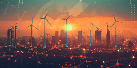 wind mill energy , solar power energy efficient power system