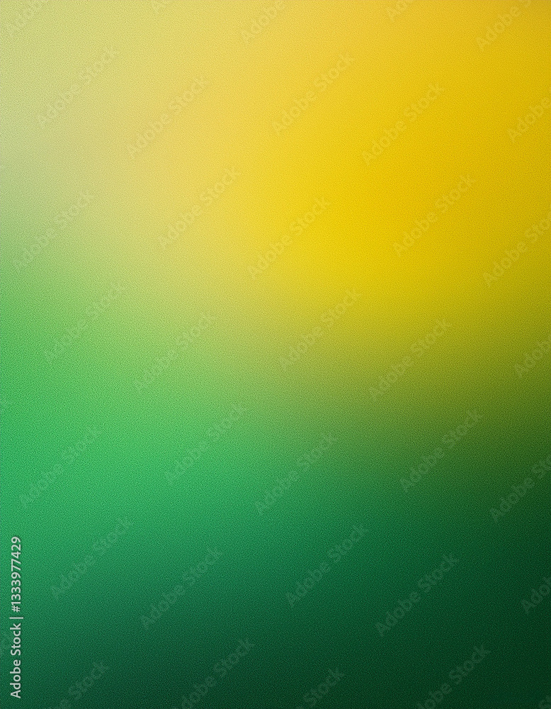 Poster minimalist gradient backdrop, blending green and yellow tones with fine noise texture effect.