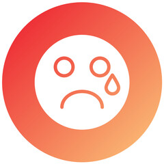 Vector Design Crying Icon Style