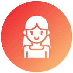 Vector Design Girl Icon Style