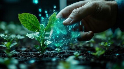 "A Professional Showcasing Innovative Plant Technology – Advancing Sustainable Agriculture and Modern Green Solutions