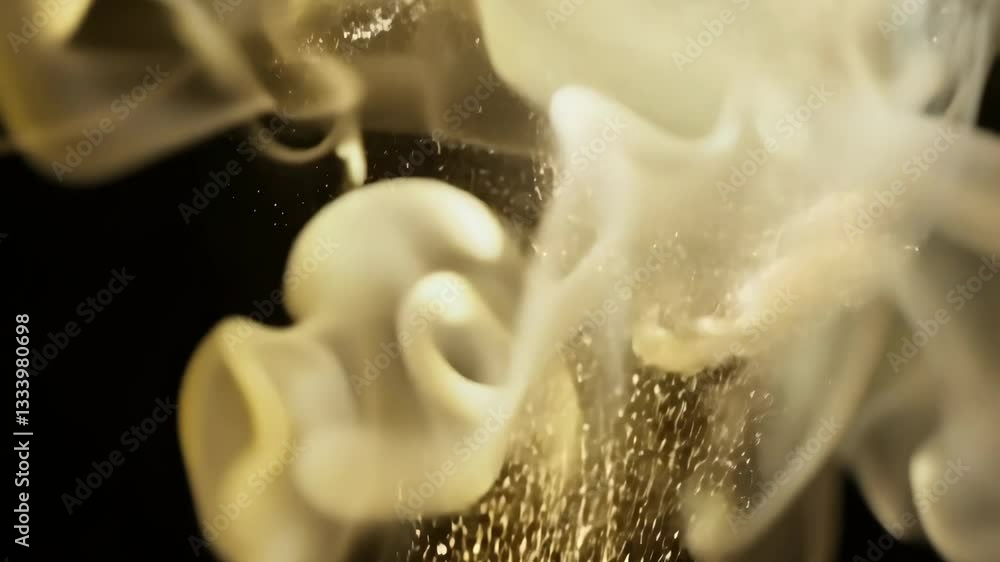 Poster A flame is in the air and it is surrounded by a lot of dust. The dust is falling from the flame and it is creating a lot of smoke