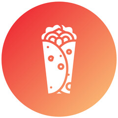 Vector Design Burrito Icon Style