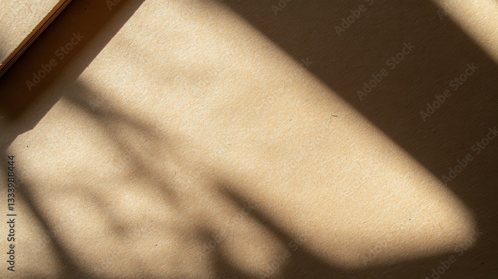 Aufkleber soft natural shadows on textured surface creating artistic design