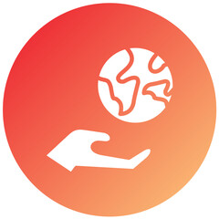 Vector Design Save World Icon Style