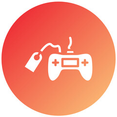Vector Design Gamepad Sale Icon Style
