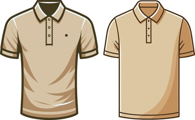 vector illustration of a polo shirt