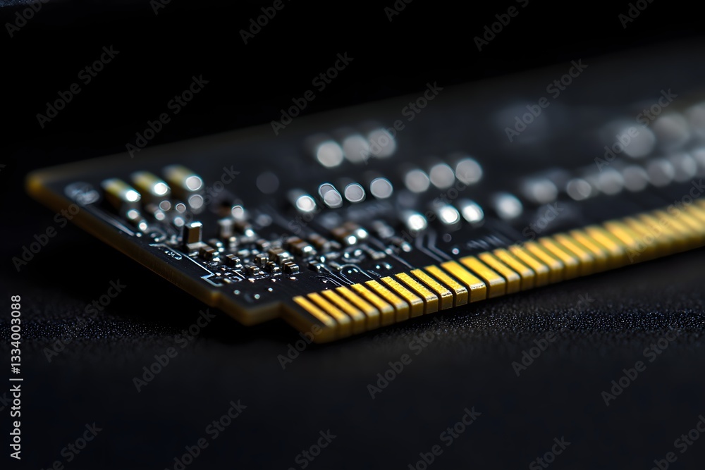 Poster close-up of a computer ram module