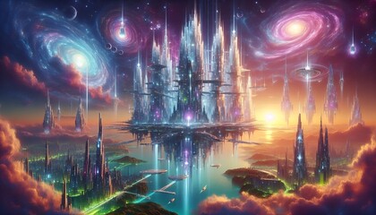 Floating Crystal Metropolis