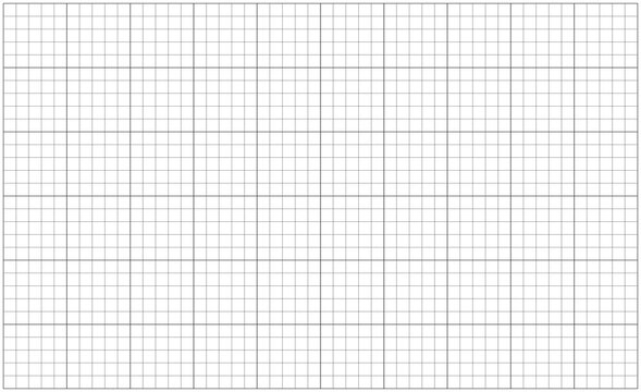 Grid paper. Notebook squared sheet blank. Typography mockup for making notebooks production for school. Mathematics minimal pattern. Education backdrop. Black mesh graph texture on a white background.