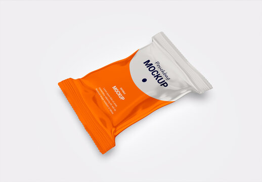 3d Pouchbag Packaging Soap Bar Mockup