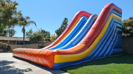 Inflatable Double Slide Outdoor Fun Backyard Party