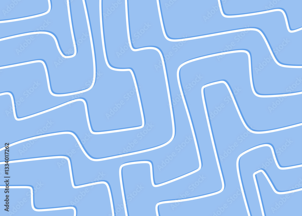 Poster minimalist background with seamless maze line pattern