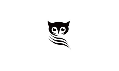 owl design logo for animation