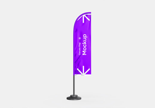Convex Flag Mockup