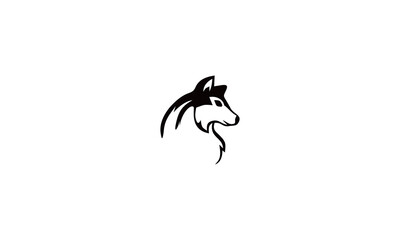 black horse vector illustration
