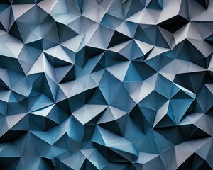 Obraz premium Lowpoly quatrefoil pattern with sharp, angular geometric edges, dynamic and energetic