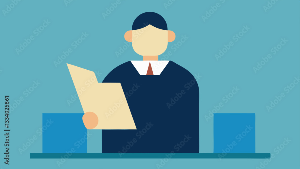 Poster sentencing statement a graphic illustration of the judge reading a formal sentencing statement from 
