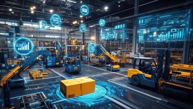 Smart Factory: Automated Systems Optimize Warehouse Logistics and Increase Efficiency with Data Analytics