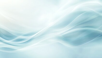 Delicate light blue flowing lines