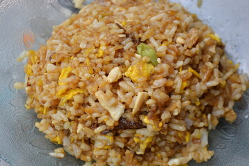 Close up photo of delicious fried rise