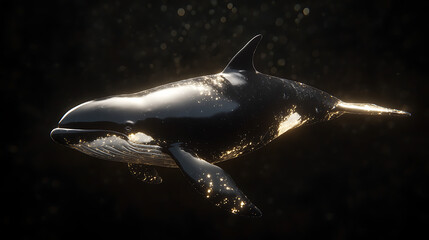 Obraz premium A killer whale in ocean
