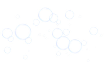 Blue soap bubble, liquid sphere, foam freshness, underwater floating, clean vector design, vibrant dew, abstract shine, washing concept png.