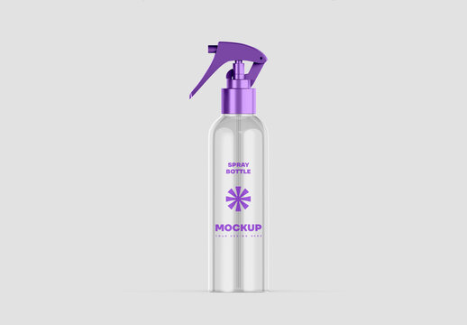 Frosted Trigger Spray Bottle Mockup