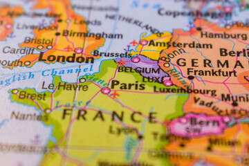 Belgium On The World Map-Geo Political Map