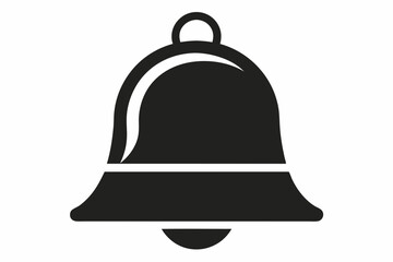  bell icon line art silhouette vector illustration